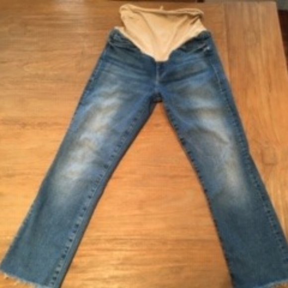 MOTHER Maternity jeans size 28- cropped - Picture 1 of 9